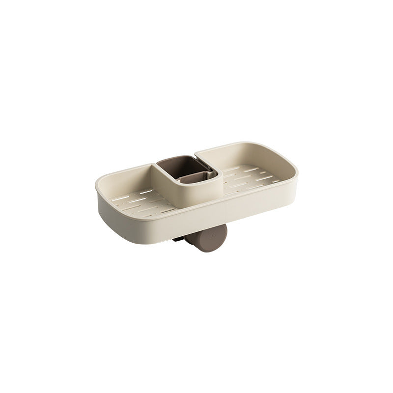 Adjustable Sink Shelf & Drain Rack – Soap, Sponge, Faucet Holder for Kitchen & Bathroom