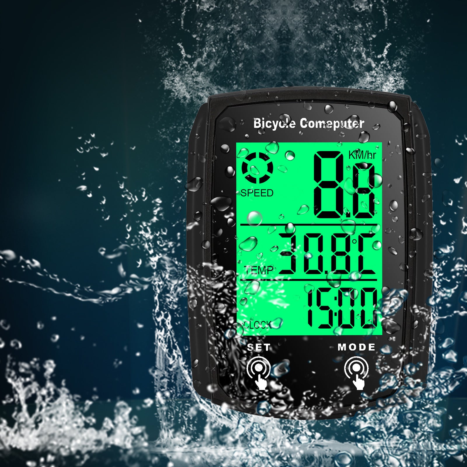 Touch Screen Bicycle Wired Code Meter Speedometer