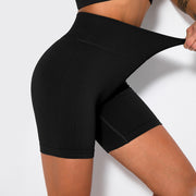 Elastic Compression Yoga Shorts for Women – Breathable & Quick-Dry