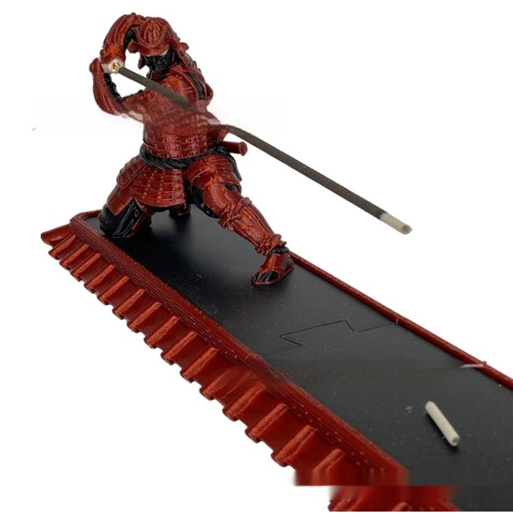 Samurai Incense Burner Stick Gray Catcher Decorative Gift