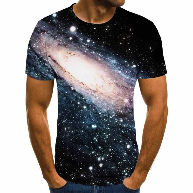 3D Digital Printing Short Sleeve Men's T-shirt Casual Round Neck Top T-shirt