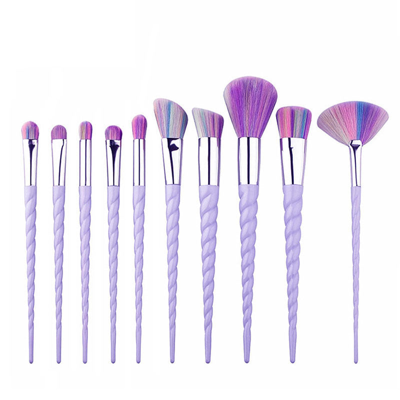 10 Pcs Makeup Brushes Kit – Foundation, Blending, and Blush Beauty Tools