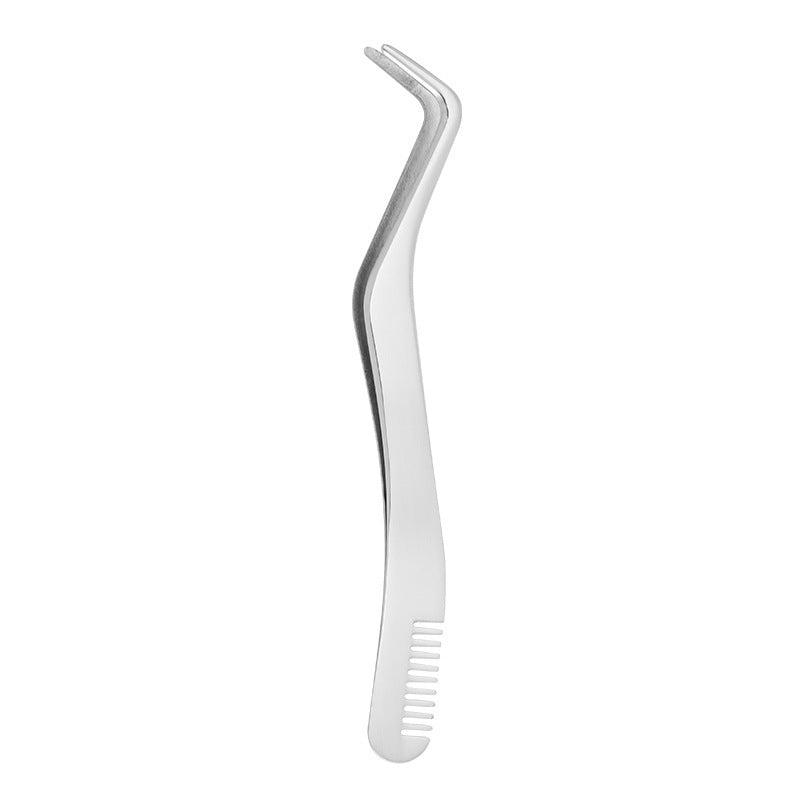 Eyelash Comb & Tweezers – Metal Lash Tool for Shaping & Application
