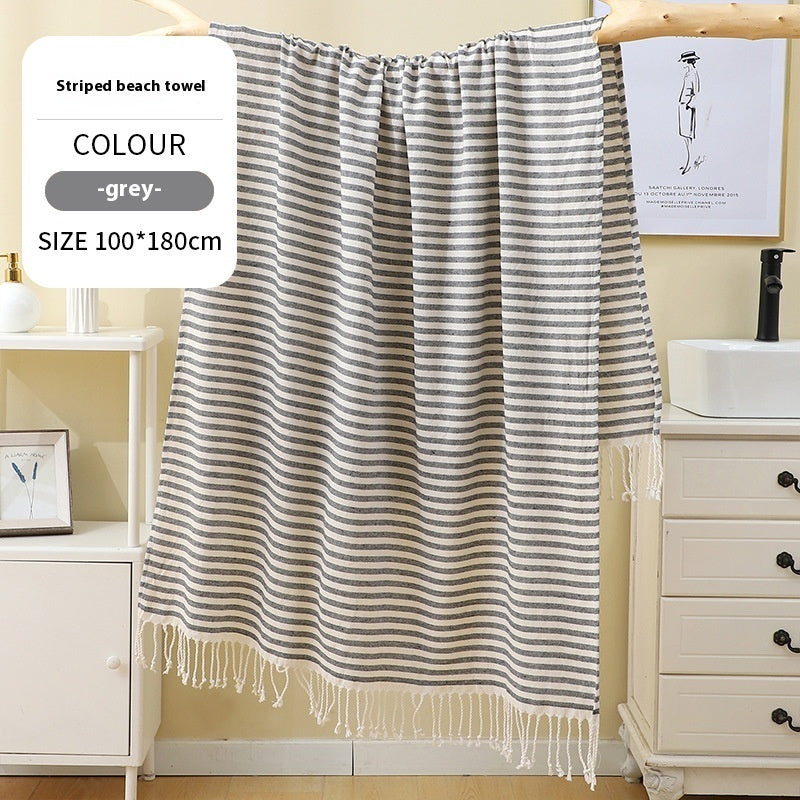 Blype Tassel Plus-sized Thick Absorbent Bath Towel