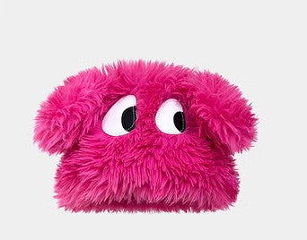 Funny Cartoon Big Eye Long Hair Puppy Plush Sleeve Cap