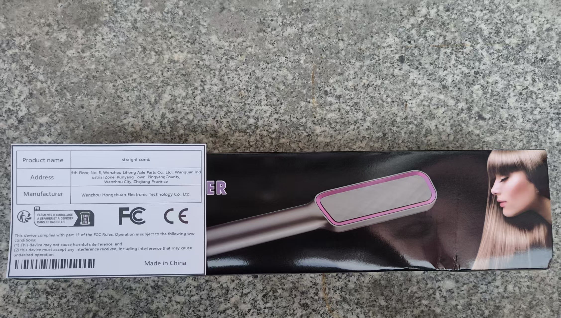Negative Ion Hair Straightener Comb – Professional Styling Tool