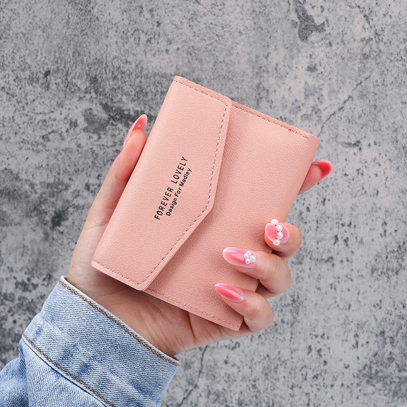 Slim PU Leather Card Holder Wallet Unisex Solid Color