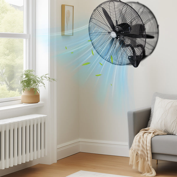 20-Inch MFJ-EW50 Industrial Wall Fan – High-Efficiency BLDC Copper Motor with Oscillation and Tilt