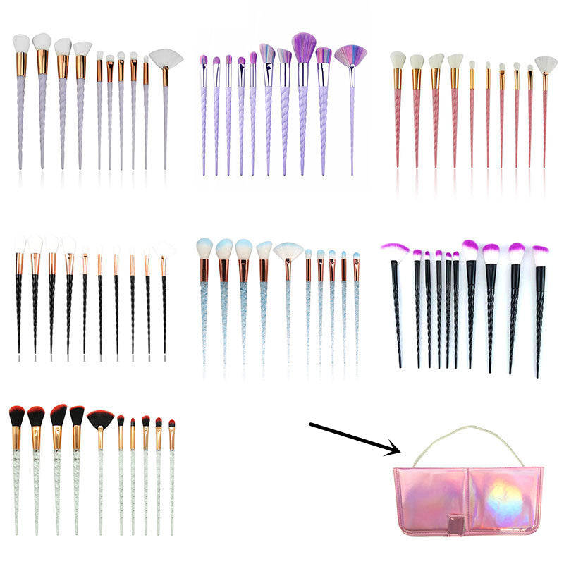 10 Pcs Makeup Brushes Kit – Foundation, Blending, and Blush Beauty Tools