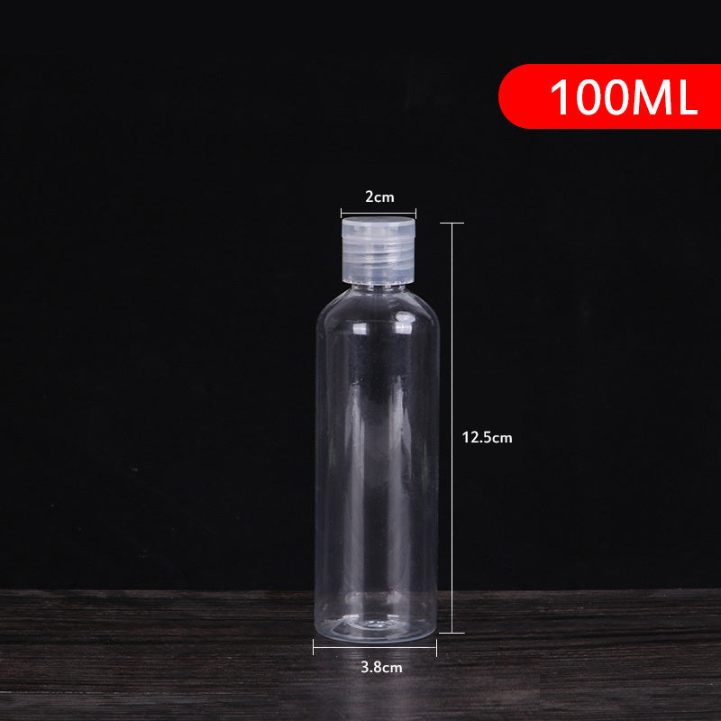 Plastic Bottle PET Transparent Butterfly Cover Cosmetics Subpackage