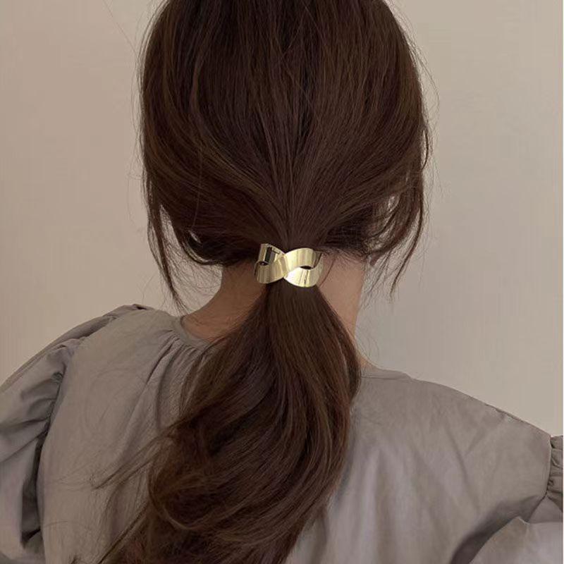 F130 Metal Hair Band Hair Band Korean Semicircle Simple Internet Celebrity
