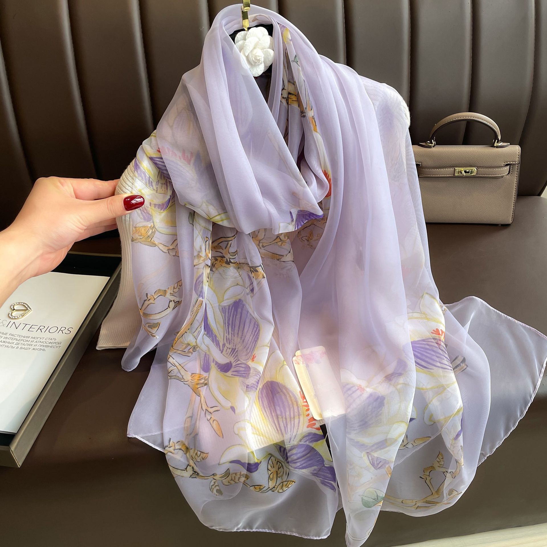 Yarn Cashew Printed Beach Travel Sun Protection Scarf