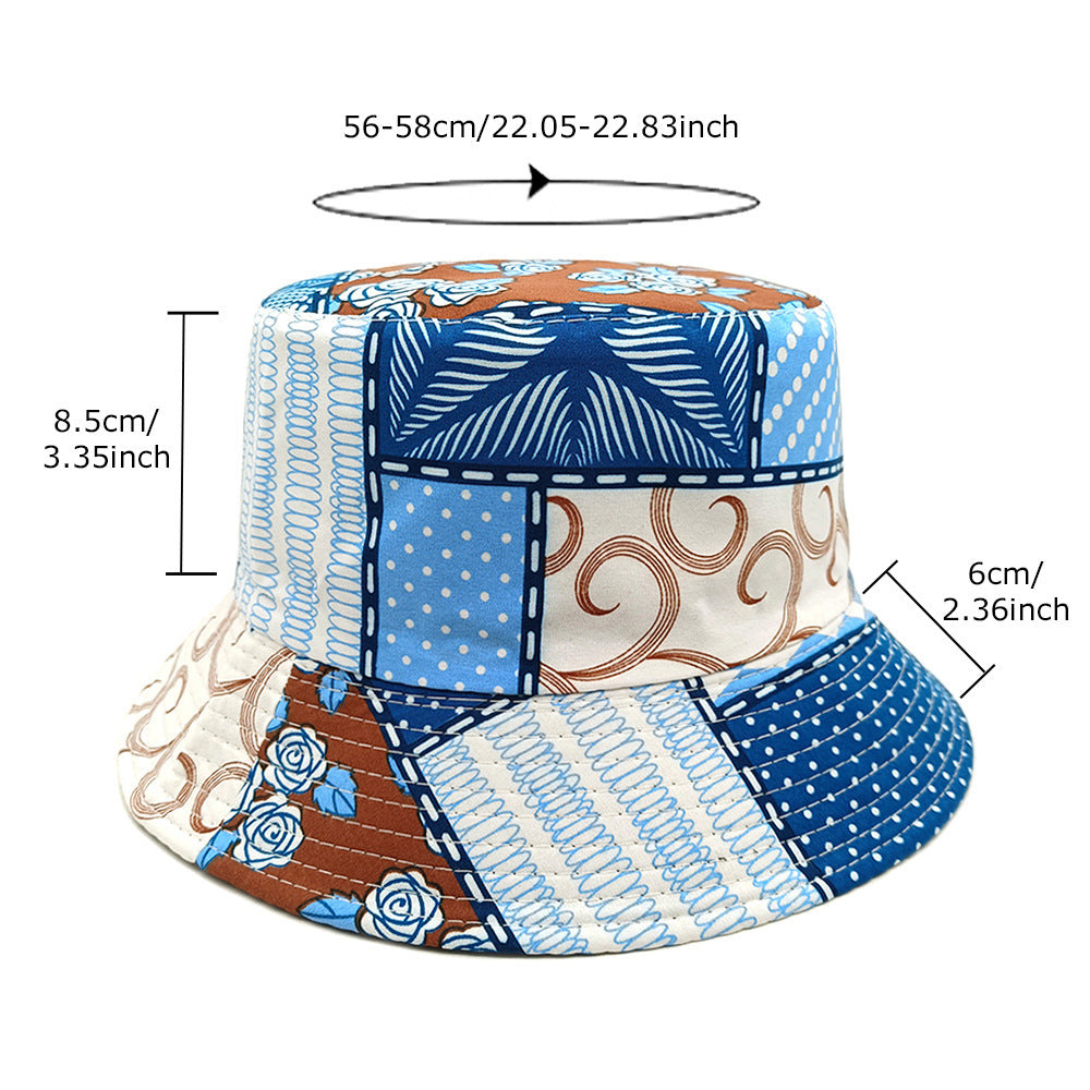 Geometric Print Reversible Bucket Hat