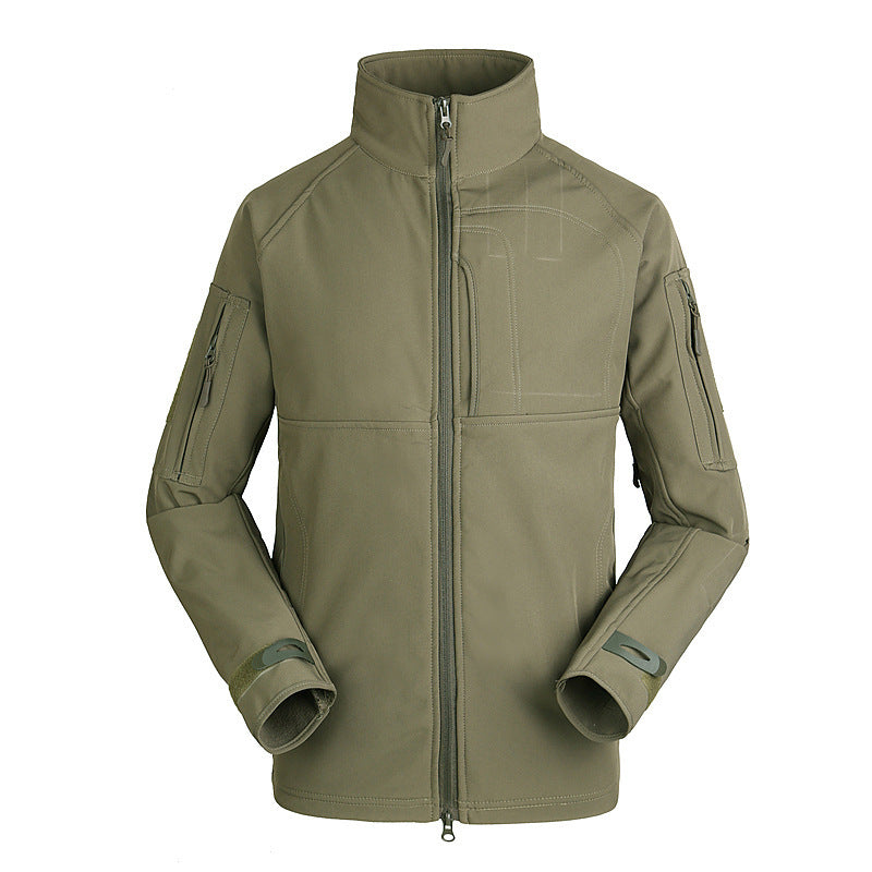 Outdoor Jacket Coat Men's Thin Commander Stand Collar Loose
