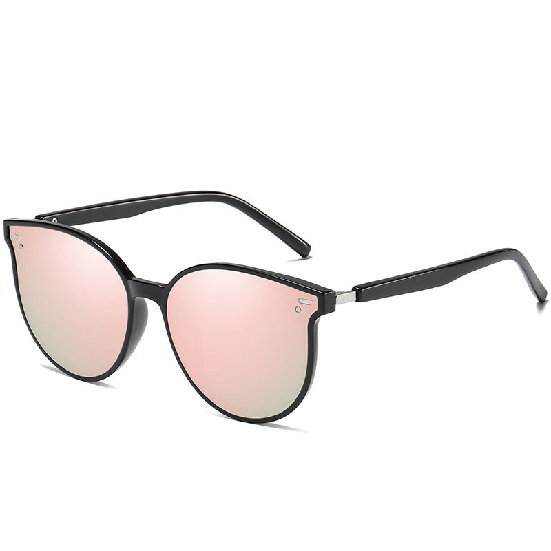 Fashion Round Frame Polarized Sunglasses – UV Protection