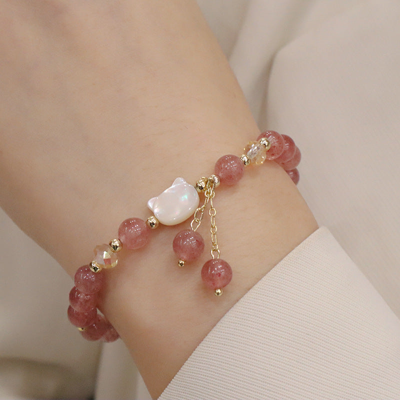 Women's Natural Crystal Bracelet Design