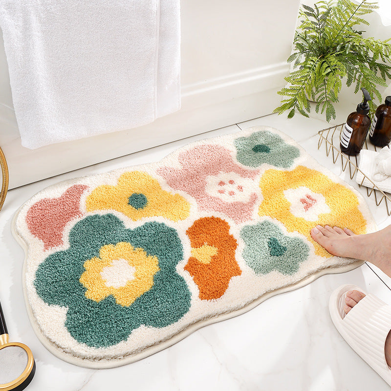 Cartoon Household Bathroom Mats – Absorbent Non-Slip Floor Rugs