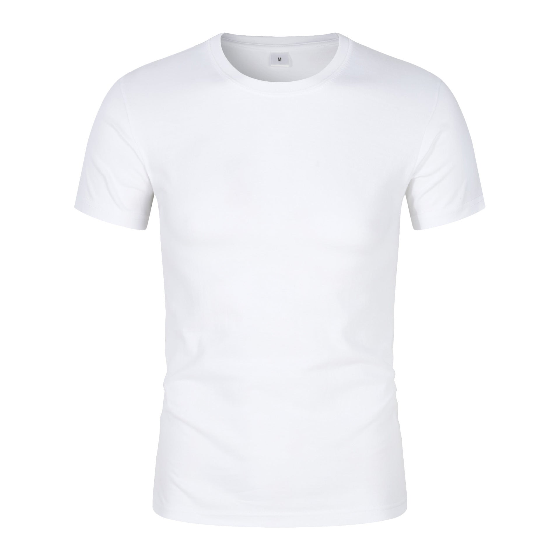 Men's CVC Cotton Short-sleeved Round Neck T-shirt