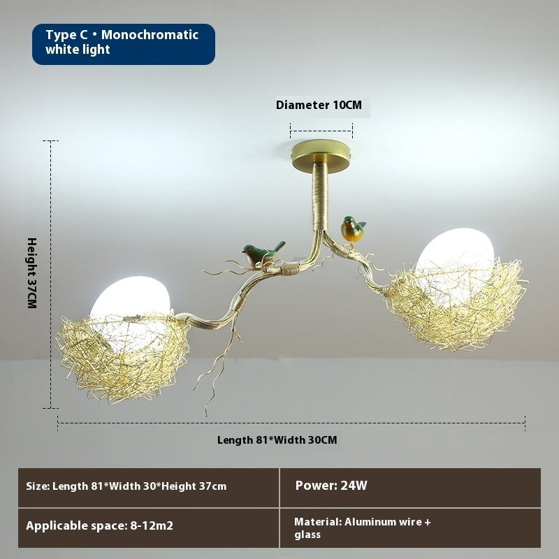 Wind Bird's Nest Chandelier Personalized Bar Lighting