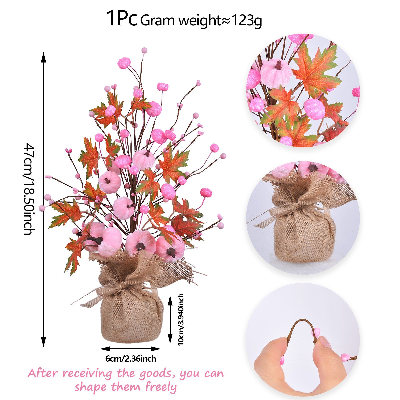 New Halloween Decorations Autumn Maple Leaf Pumpkin