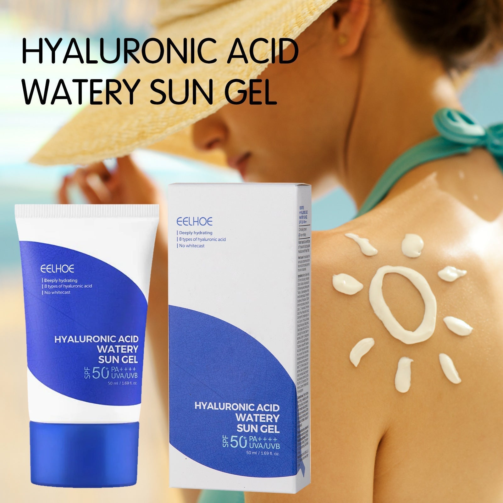 Hyaluronic Acid Gel Sunscreen For Summer UV Protection