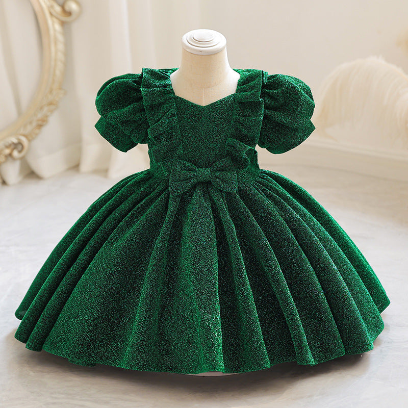 Baby Dress For One Year Old Children's Princess Dress Western Style Puffy