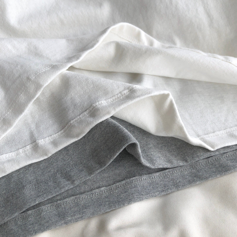 Letter Printed Large Size Loose Fitting T-shirt For Women