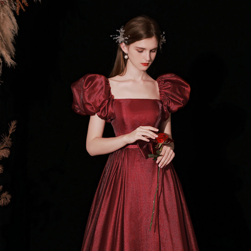 New Spring Temperament Engagement Long Dress