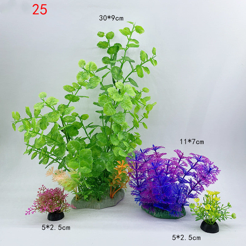 Fish Tank Decoration Simulation Water Plant Aquarium Landscaping