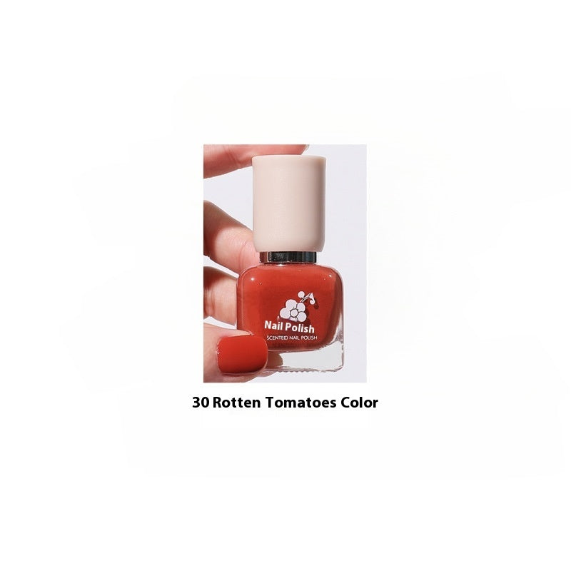 Water-based Quick-drying Baking-free Long-lasting Tearable Popular Color White Fragrance-retaining Nail Polish