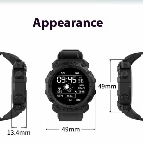 Spaceman Round FD68S Smart Bracelet 144 Large Color Screen