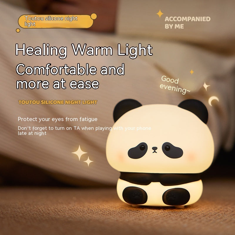 Silicone Panda LED Night Light USB Rechargeable With Timer