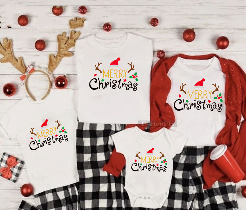 Christmas T-shirt Parent-child Outfit