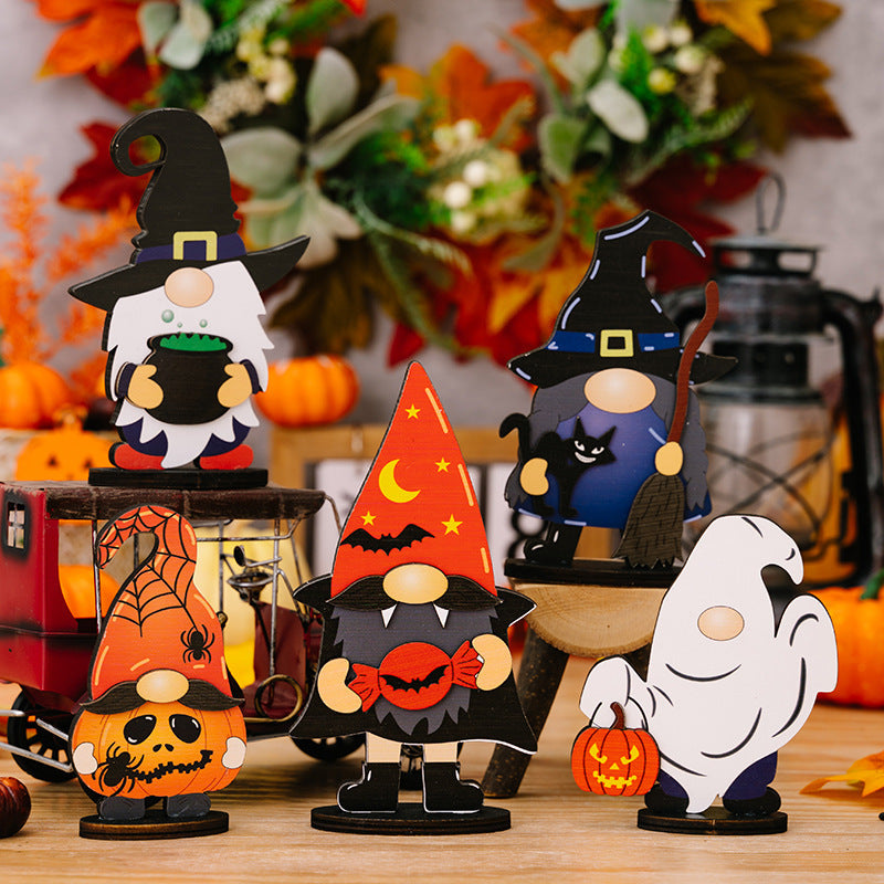 Halloween Decorations Wooden Decorative Ornaments