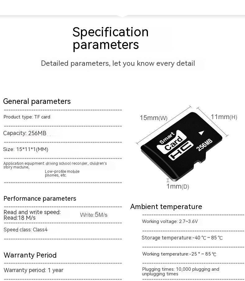 256MB Memory Card with Mini Speaker – Portable Audio & Storage
