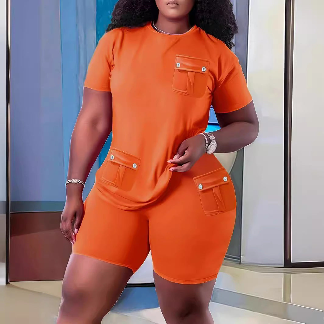 Women's Summer Fashion Individual Casual Suit