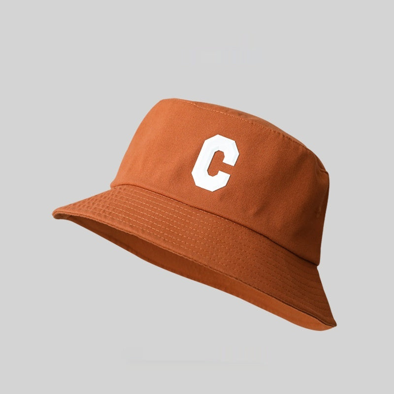 Big Head Circumference Bucket Hat All-match Letters Sun Hat