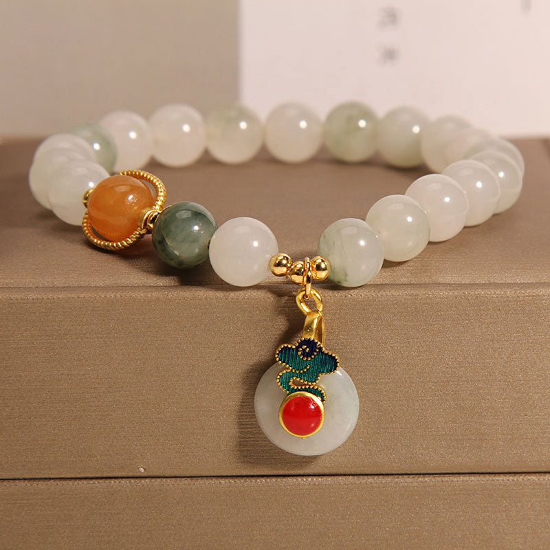 Ice Jade Crystal Bracelet Female Special-interest Design Mild Luxury Retro
