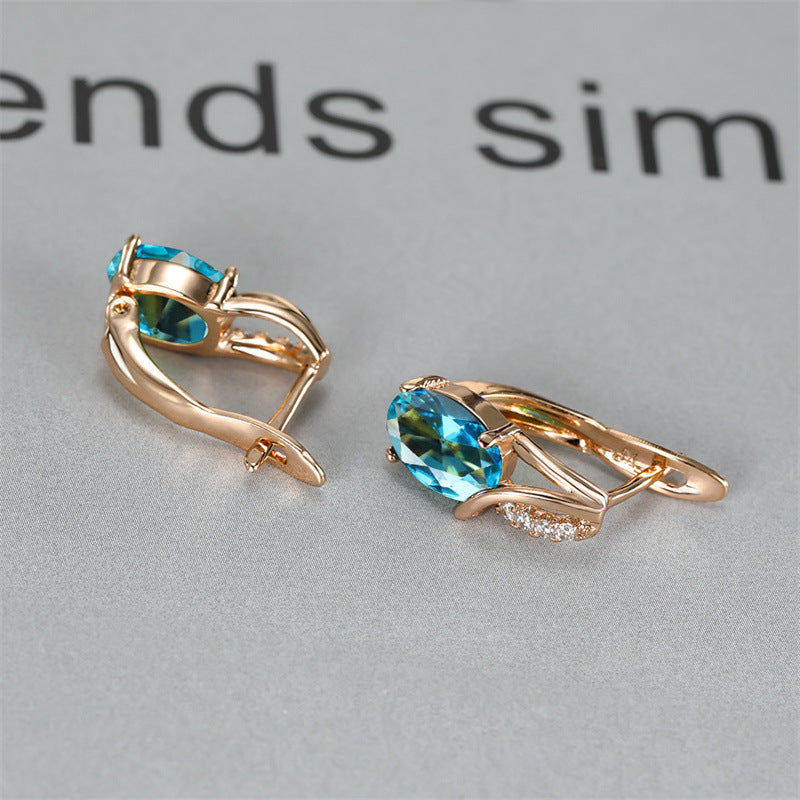 Champagne Gold Earrings Wedding Engagement