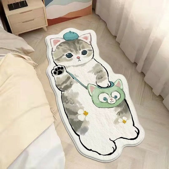 Cat Floor Mat  Cashmere Bed Blanket