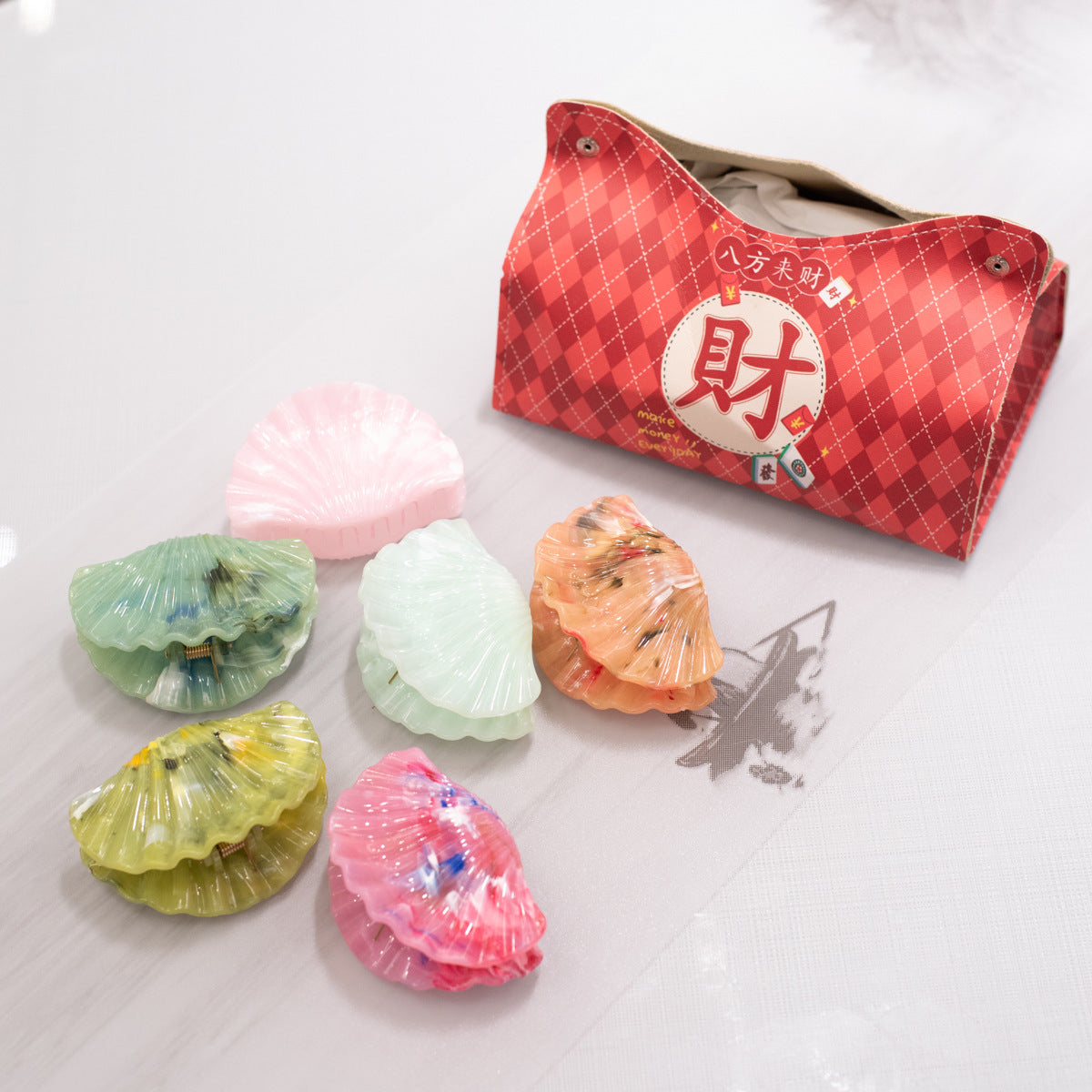 New Shell Barrettes Personalized Color Texture