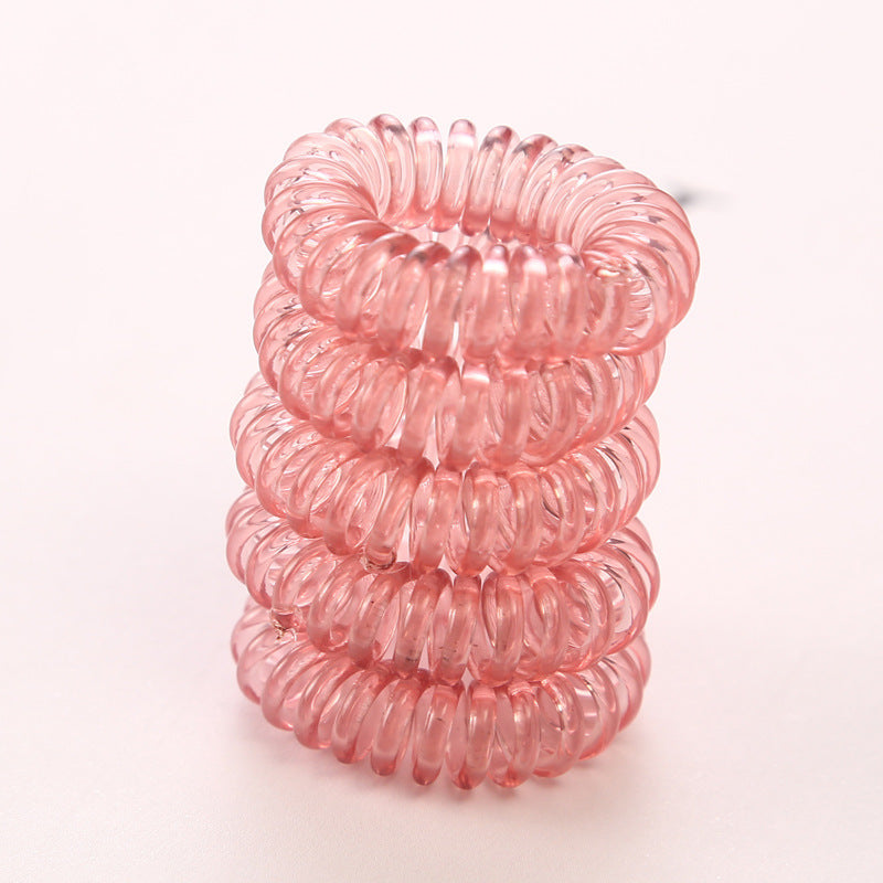 Transparent Phone Line Hair Ring Small Size Cute High Elastic Thin Hair Rope