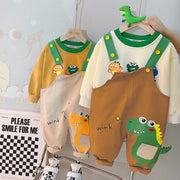 Baby Boys’ Suspender Outfit – Casual Children’s Suit Set