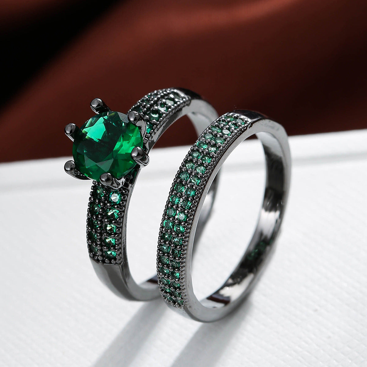 Affordable Luxury Copper Zircon Hollow Ring