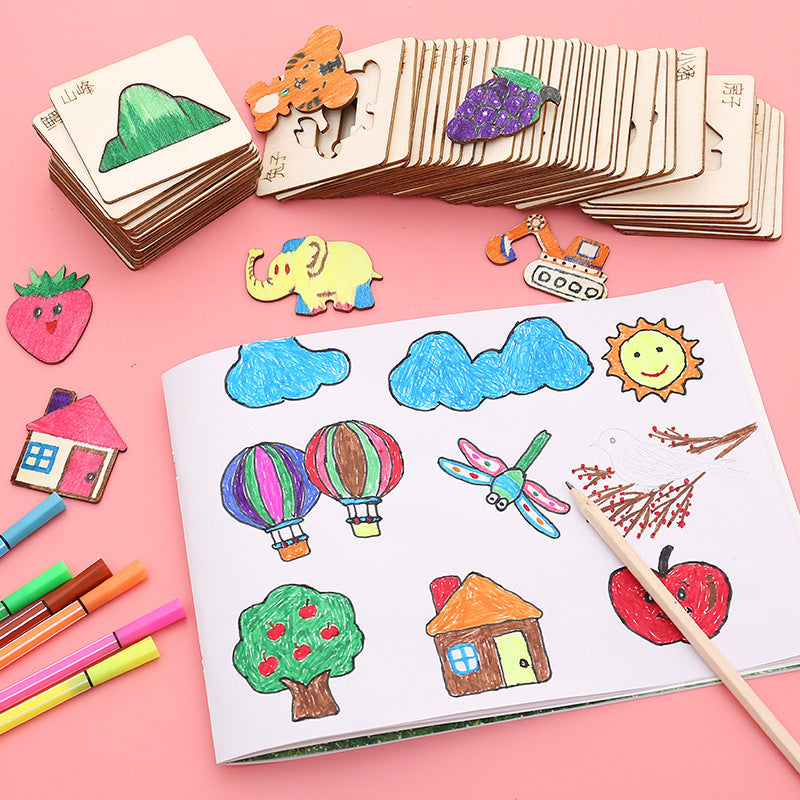 Children’s Painting Template Drawing Tools Set – Creative Stencil Kit