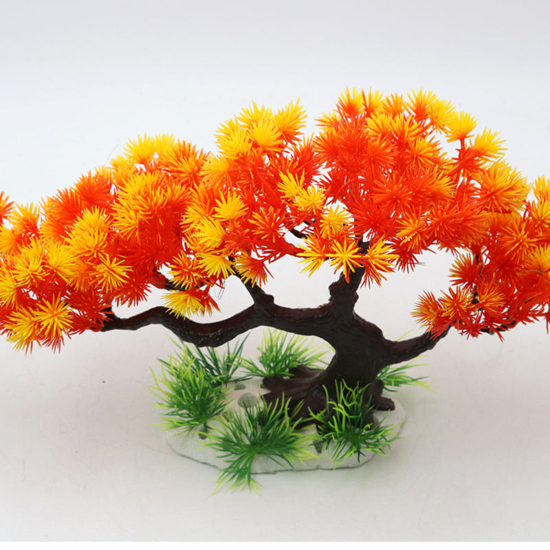 Aquarium Fish Tank Landscaping Simulation Pine Tree