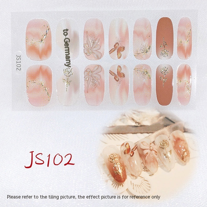 Three-dimensional Craft Crystal Nail Oil Film Crystal Glass Nail Sticker