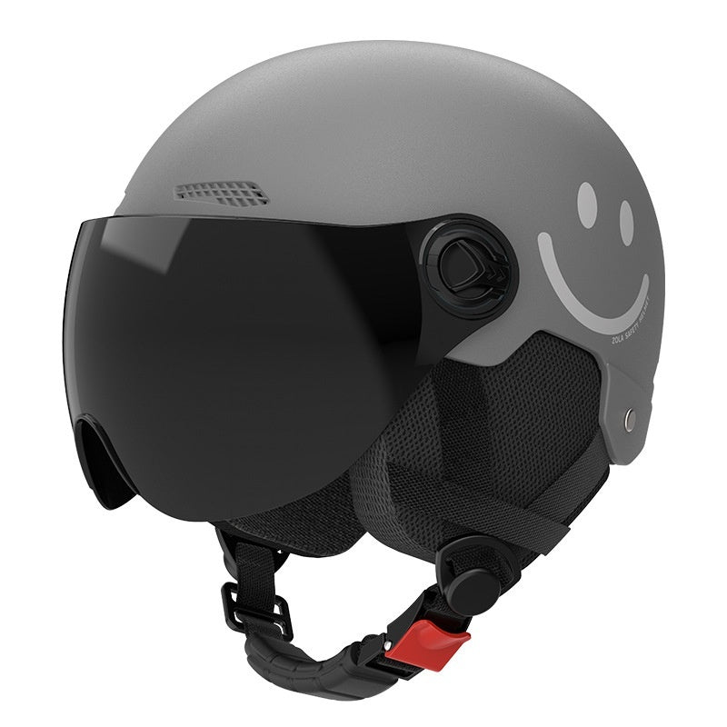 Women's Motorcycle Solid Color Safety Helmet