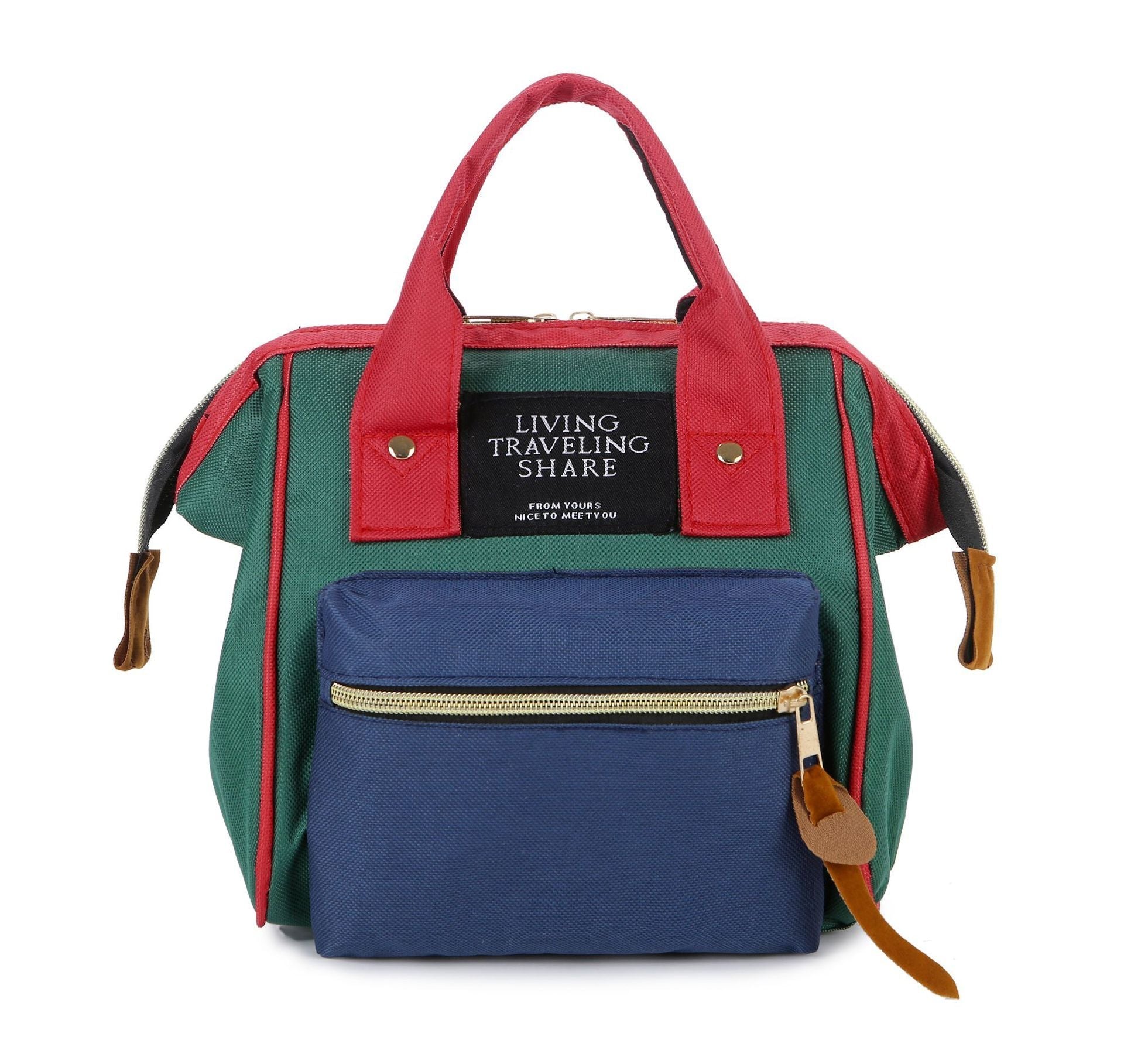 Women's Mini Oxford Shoulder Backpack Compact Mommy Bag