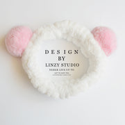Cute Panda Ear Fleece Headband – Soft Makeup & Skincare Hair Wrap